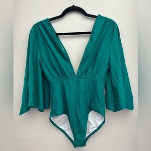 NWT VENUS Keeley One-Piece bathing suit with sleeves